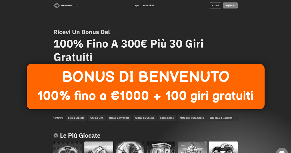 Benvenuti su Newgioco Casino